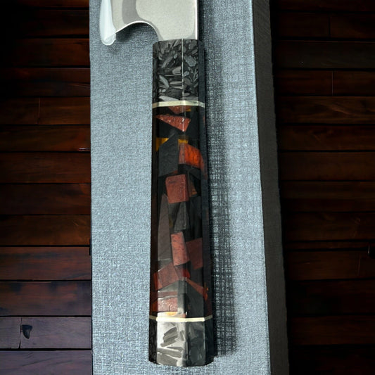 SAIBA-Mokuzai| Profiküchenmesser mit Wunschgravur Gravur & Personalisiert Dreizack Gravuren oesterreich handgemachte geschenke in wien