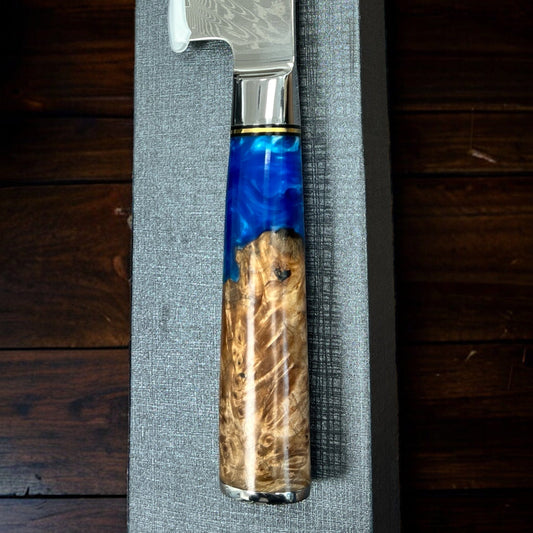 SAIBA-Umi | Profiküchenmesser mit Wunschgravur Gravur & Personalisiert Dreizack Gravuren oesterreich handgemachte geschenke in wien