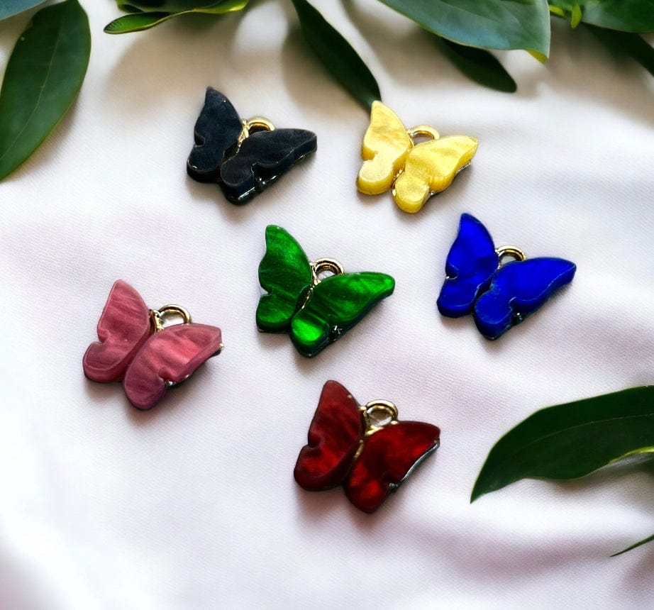 Schmetterlings-Ohrringe aus Kunstharz, Hypoallergen, verschiedene Farben Schmuck Dreizack oesterreich handgemachte geschenke in wien
