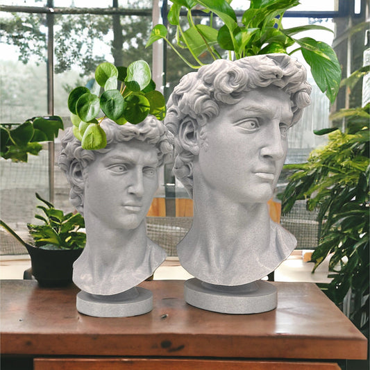 "David" Kopf Vase | Antik-Look für deinen Heimgarten Heimgarten Dreizack | 3D Druck oesterreich handgemachte geschenke in wien
