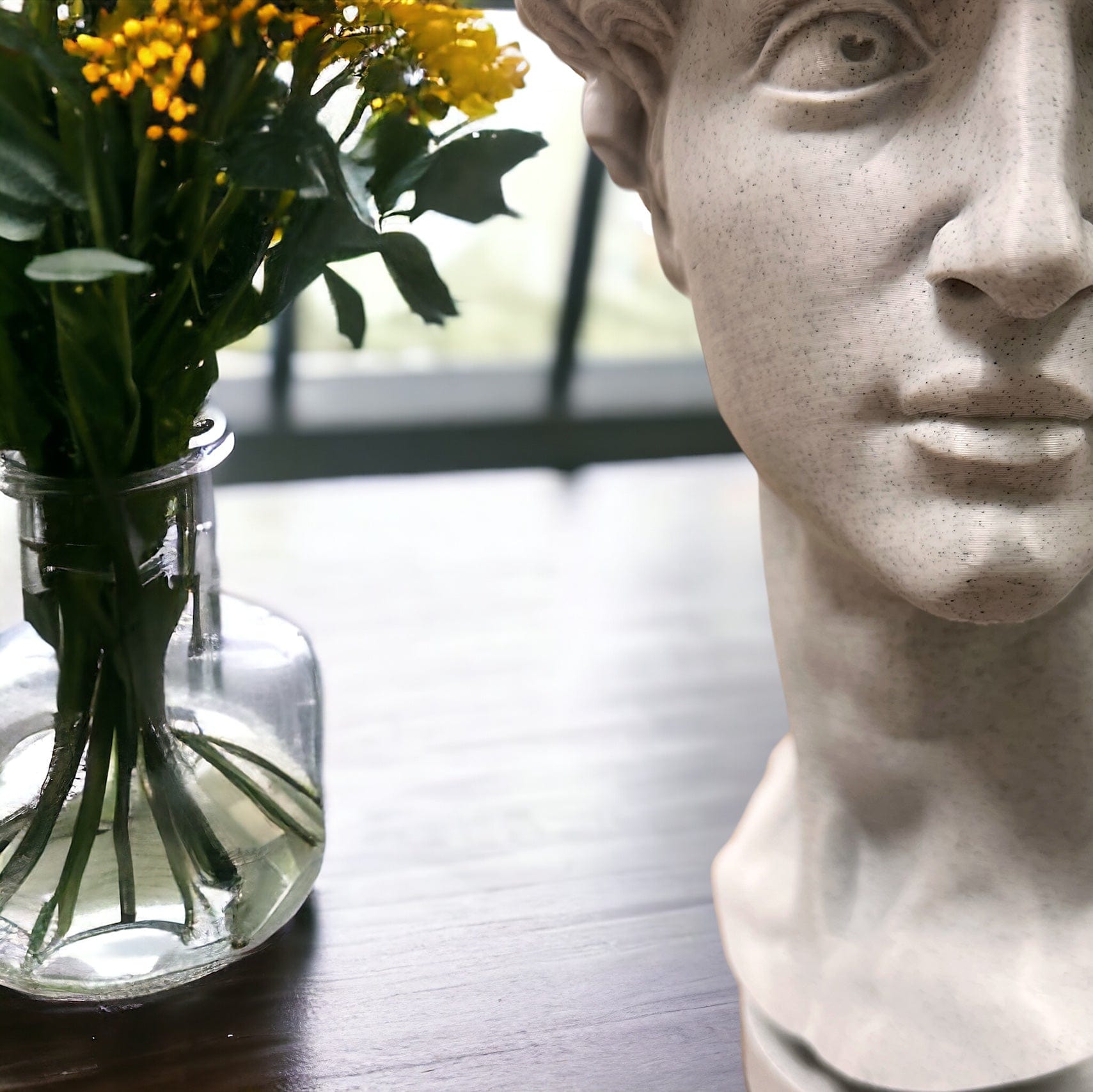 "David" Kopf Vase | Antik-Look für deinen Heimgarten Heimgarten Dreizack | 3D Druck oesterreich handgemachte geschenke in wien