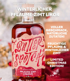 Butterscotch Pflaume Zimt Likör | Weihnachtszauber im Glas