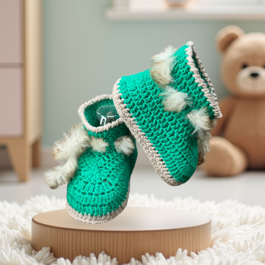 Handgemachte Babyschuhe | Liebevoll gehäkelt, einzigartig und nachhaltig