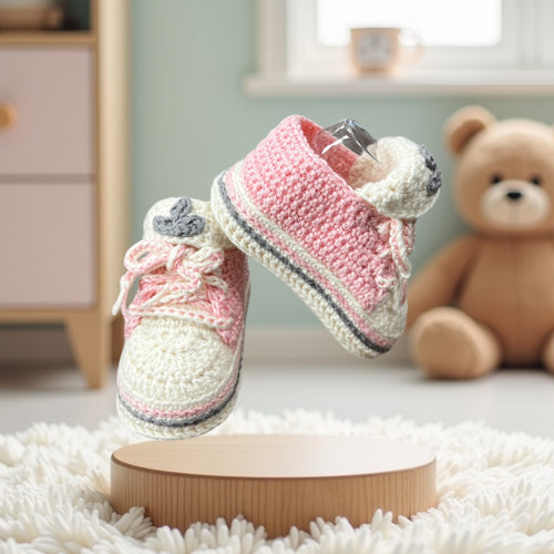 Handgemachte Babyschuhe | Liebevoll gehäkelt, einzigartig und nachhaltig