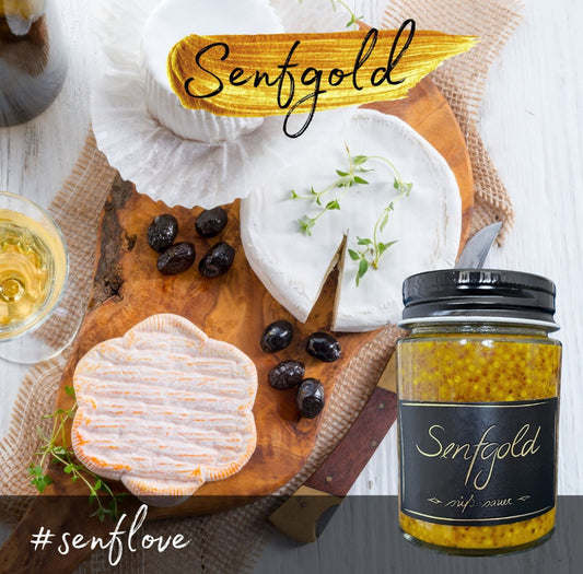 Senfgold Curry – Handgemachter, fermentierter Currysenf aus Vorarlberg, ideal zu Käse, Fleisch, Salaten und als Marinade, hergestellt mit natürlichen Zutaten wie Honig und Kurkuma