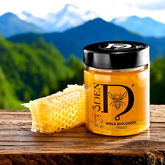 Bio-Limettenhonig von EdenBee im 400 g Glas, helle goldene Farbe und blumiges Aroma der Lindenblüte, ideal als Süßungsmittel für Tee und als natürliche Unterstützung bei Husten und Schlafstörungen.