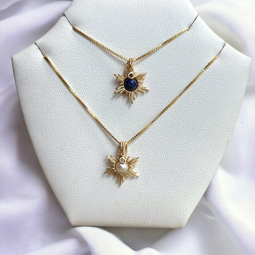 Traumsonne Lapis Lazuli | Edelsteine & 14K Solidvergoldung Schmuck Necklessary oesterreich handgemachte geschenke in wien