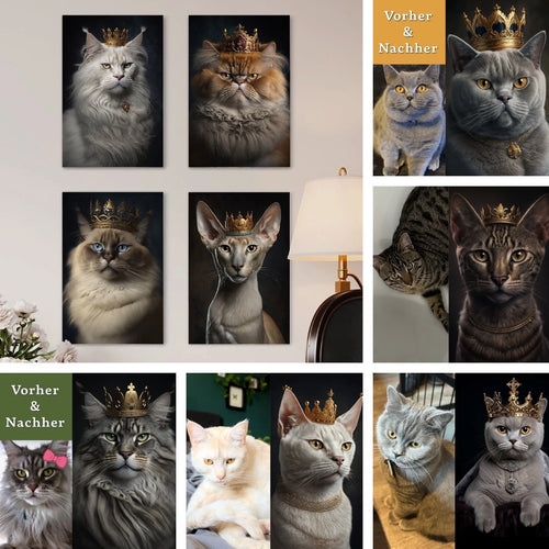 Royales Portrait DEINER Katze | Der Blickfang für Zuhause