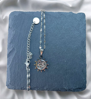 SOL in Silber | Halsketten Unikate aus Uhrwerksteilen