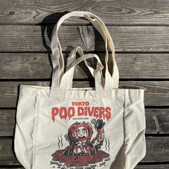 Tote Bag „Tokyo Poo Divers“ | Japanischer, frecher Stil trifft auf Funktionalität