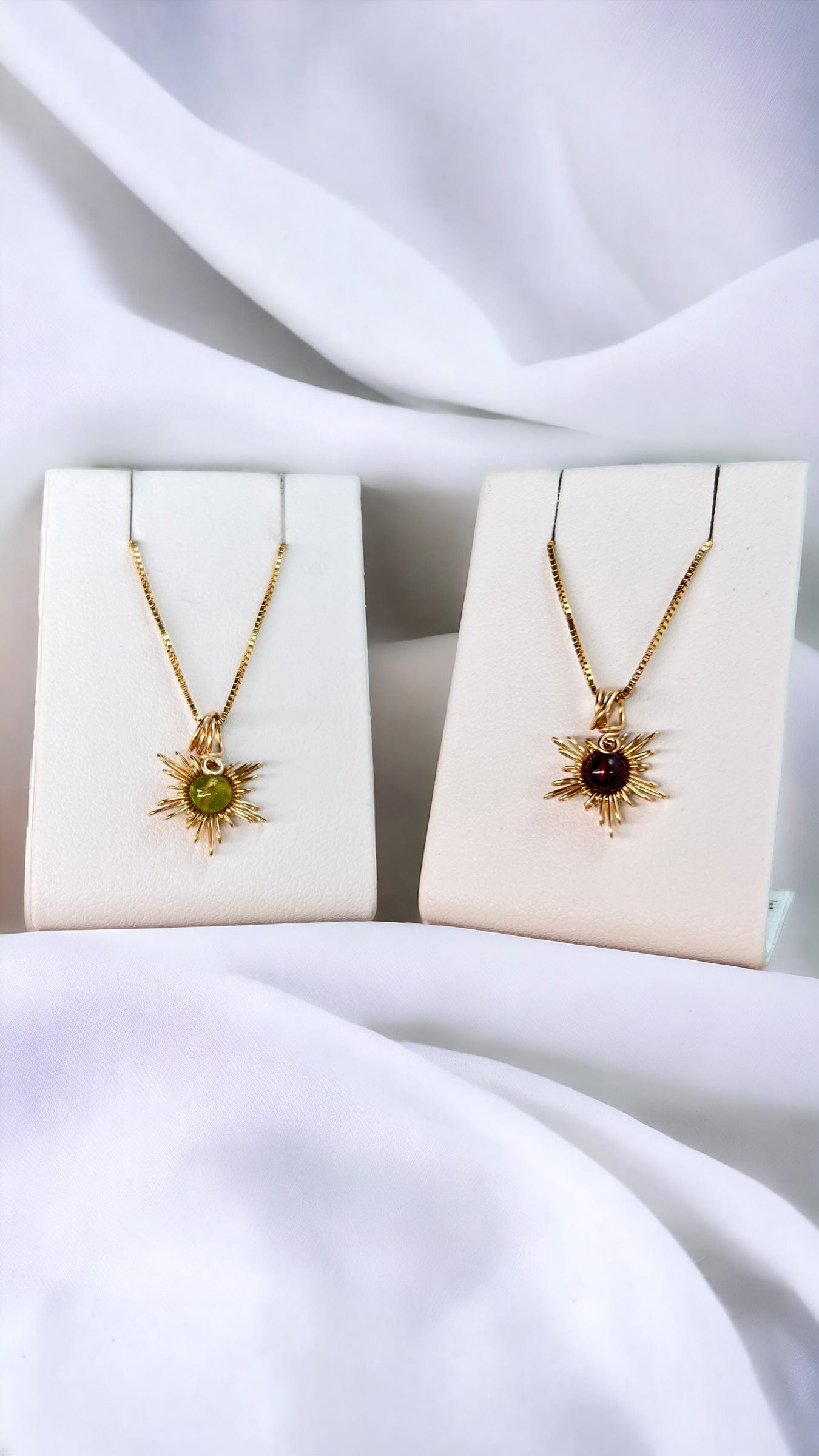 Traumsonne Peridot | Edelsteine & 14K Solidvergoldung Schmuck Necklessary oesterreich handgemachte geschenke in wien