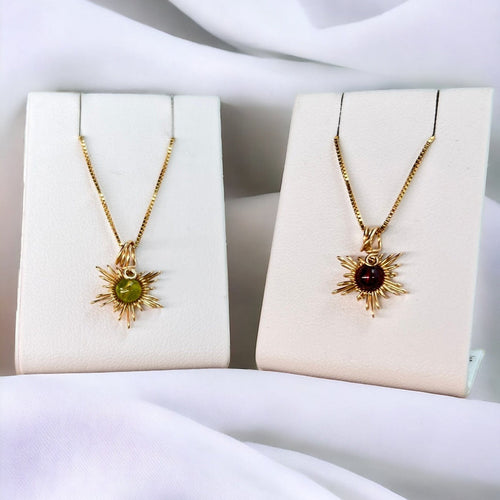 Traumsonne Peridot | Edelsteine & 14K Solidvergoldung Schmuck Necklessary oesterreich handgemachte geschenke in wien