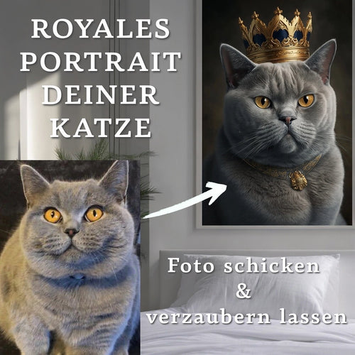 Royales Portrait DEINER Katze | Der Blickfang für Zuhause