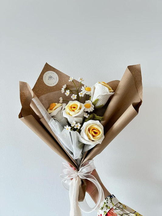 Clara | Handgehäkeltes Blumenbouquet Heimgarten LändleHäkel oesterreich handgemachte geschenke in wien