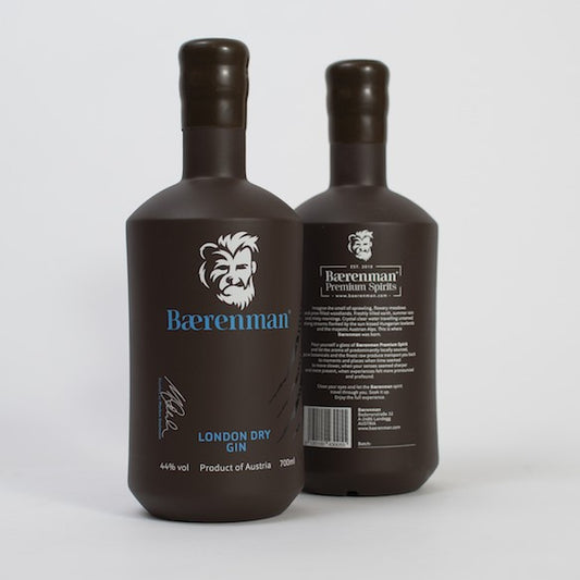 Bærenman London Dry Gin 700ml – Ein preisgekrönter Gin mit komplexen und würzigen Noten, perfekt für Gin-Cocktails und puren Genuss.