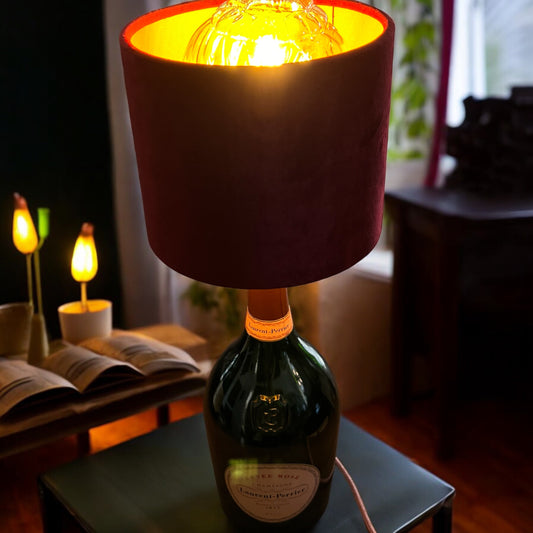 Laurent Perrier - Cuvet Rose | Hochwertige Tischlampen aus recycelten Flaschen