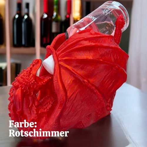 Flaschenhalter in Drachenform | Majestätischer Beschützer in deiner Lieblingsfarbe