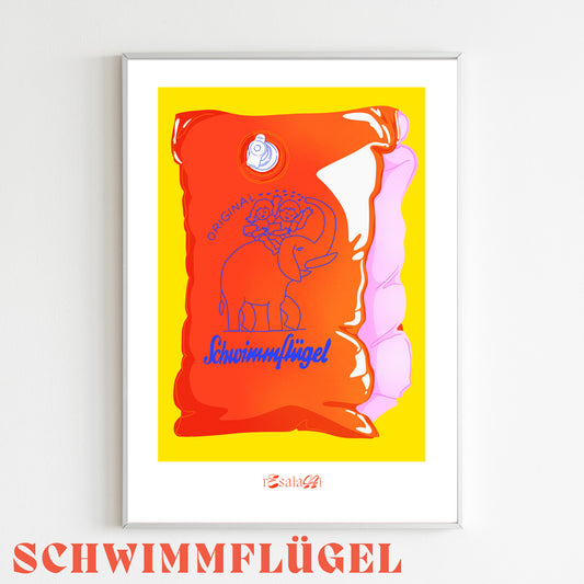 Resalami A4 Prints – Limitierte Kunstwerke aus Wien, Format 21 cm x 29,7 cm. Nur 10 Stück pro Motiv, nummeriert und signiert. Hochwertiger Digitaldruck auf Art-Matt-Papier. Dreizack Wien.
