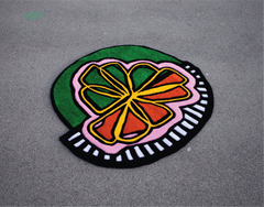 "Flower" | Handgemachter Tufting-Teppich