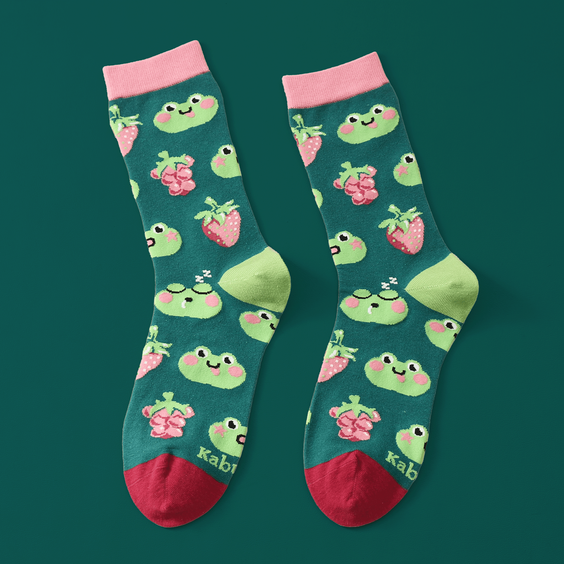 Fruity Frogs | Baumwollsocken mit verspieltem Frosch Design