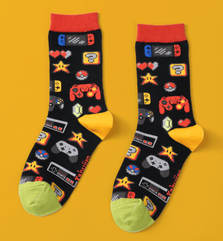 Video Games | Baumwollsocken mit galaktischem Design