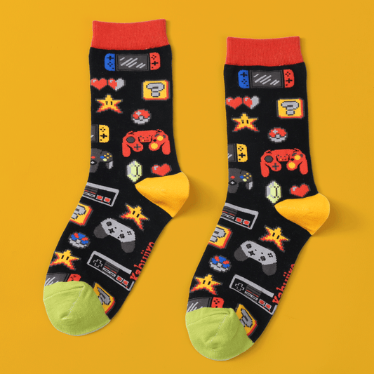 Video Games | Baumwollsocken mit galaktischem Design