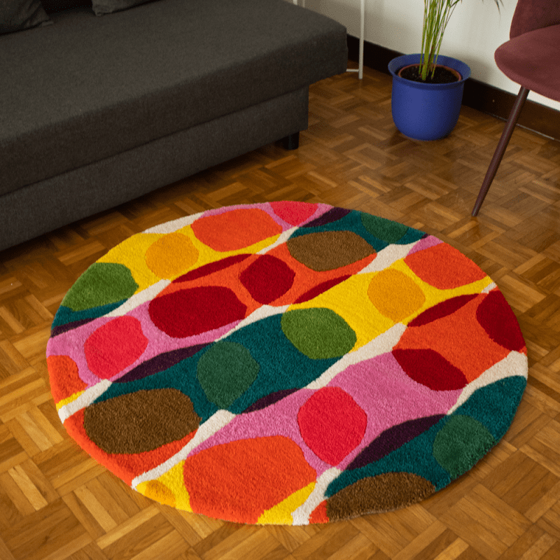 "Groovy" | Handgemachter Tufting-Teppich Home Decor MarsoStudio oesterreich handgemachte geschenke in wien