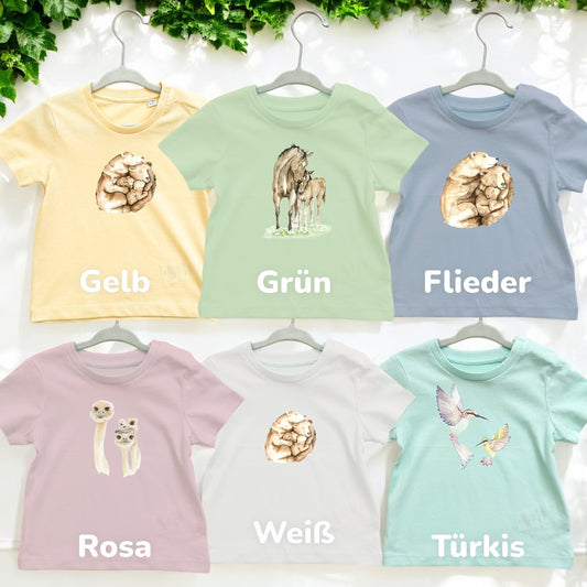 Bio Baumwoll T-Shirt "Hasenfamilie" | Verschiedene Farben, liebevolle Designs