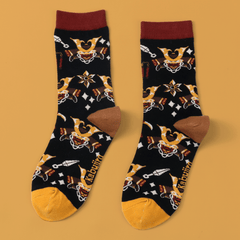 Samurai | Baumwollsocken mit kriegerischem Design