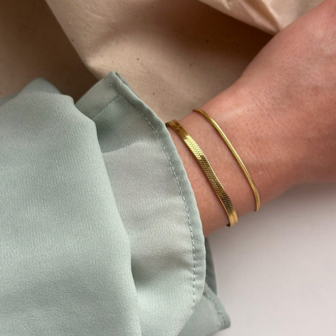 Hailey Armband | Stilvolle Eleganz in 18K Gold