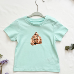 Bio Baumwoll T-Shirt "Fuchsfamilie" | Verschiedene Farben, liebevolle Designs