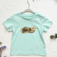 Bio Baumwoll T-Shirt "Otterfamilie" | Verschiedene Farben, liebevolle Designs