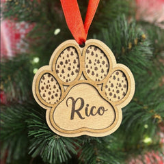 Weihnachts-Ornament Pfote | Individuell & Herzlich 🎄🐾