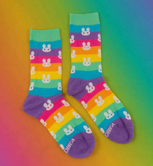 Rainbow Bunnies | Kreative Socken Accessoires Neophobica oesterreich handgemachte geschenke in wien