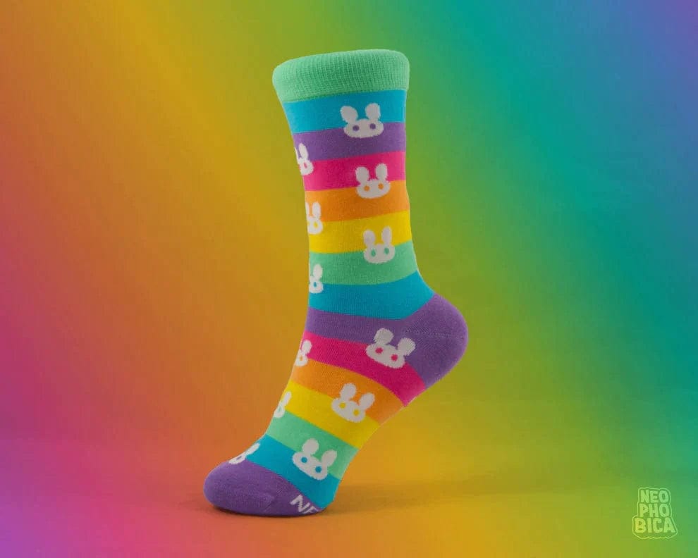 Rainbow Bunnies | Kreative Socken Accessoires Neophobica oesterreich handgemachte geschenke in wien