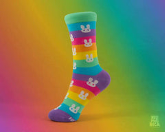 Rainbow Bunnies | Kreative Socken