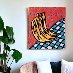 "Bananas" | Handgemachte Tufting-Wandkunst