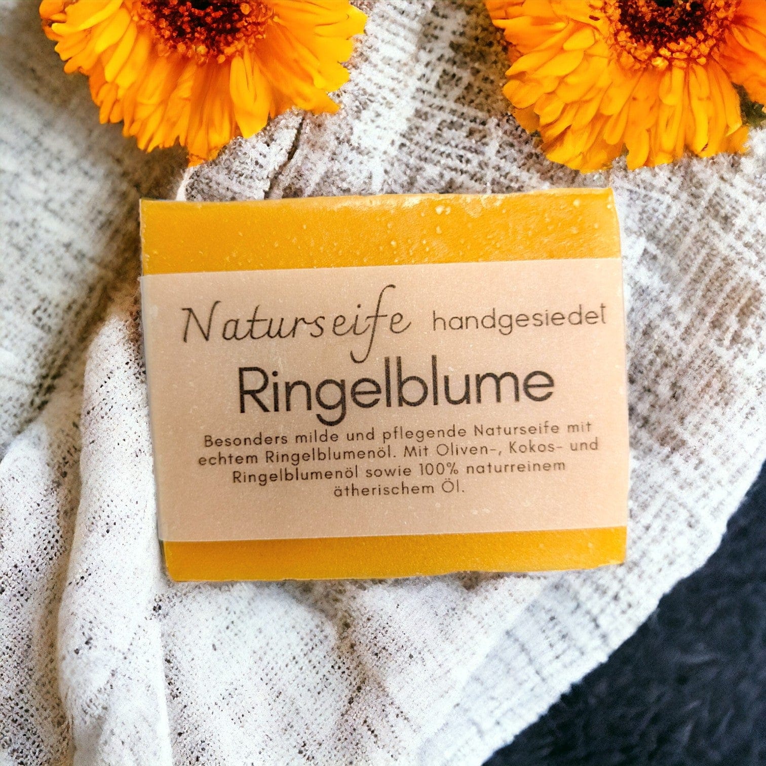 Naturseife RINGELBLUME von Kräuterwerkstatt Naturkosmetik Kräuterwerkstatt oesterreich handgemachte geschenke in wien