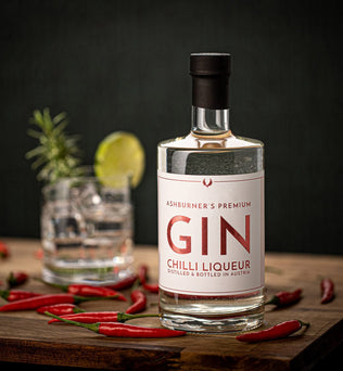 Ashburners Premium Gin Liqueur 100ml / 500ml, verschiedene Sorten Chili / 500ml Alkoholische Getränke Ashburner Premium Gin oesterreich handgemachte geschenke in wien