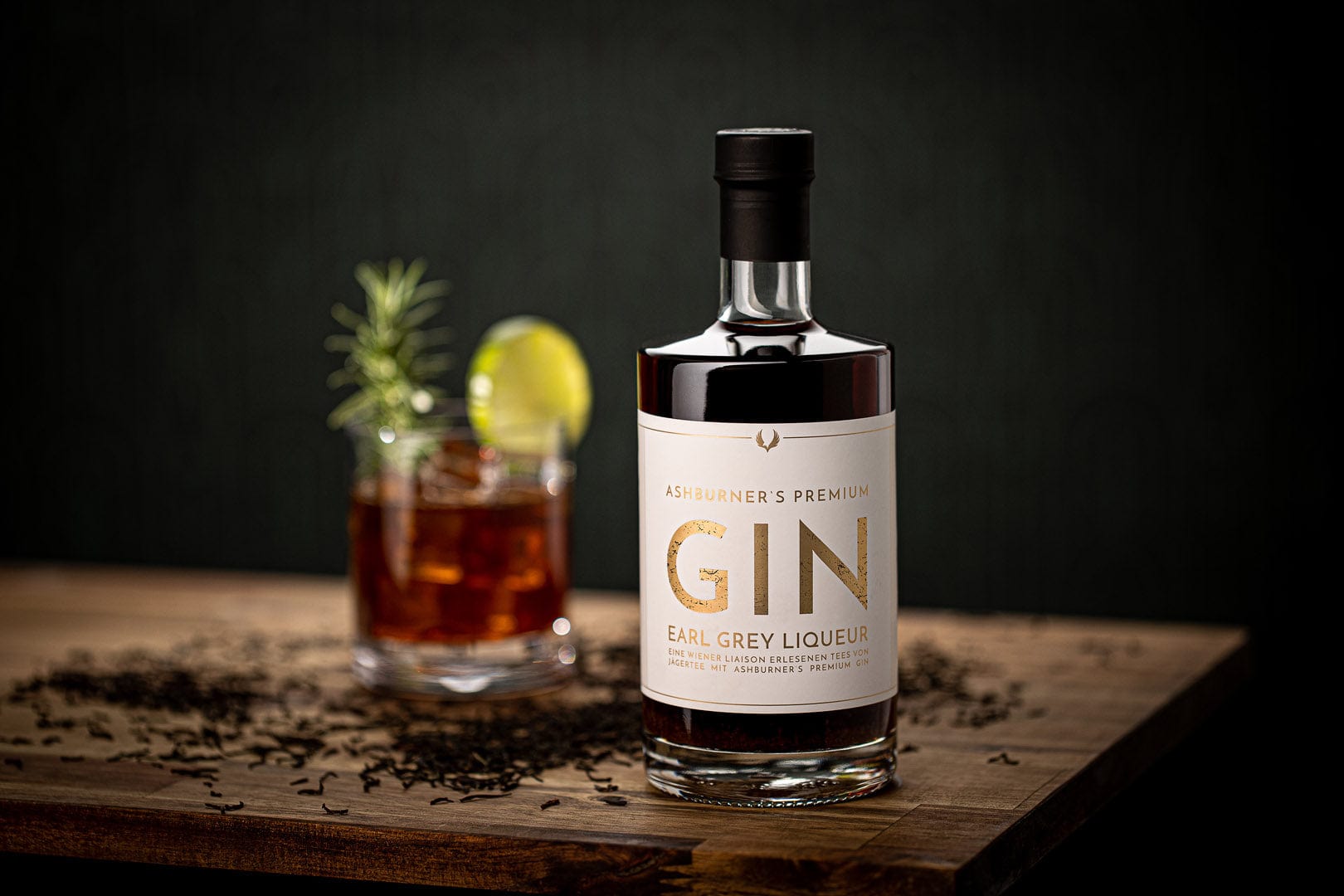 Ashburners Premium Gin Liqueur 100ml / 500ml, verschiedene Sorten Earl Grey / 500ml Alkoholische Getränke Ashburner Premium Gin oesterreich handgemachte geschenke in wien