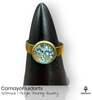 Ringe von CamayoFluidarts - Kunst die deine Persönlichkeit unterstreicht Türkisgold | Marble Schmuck Camayo Fluidarts oesterreich handgemachte geschenke in wien