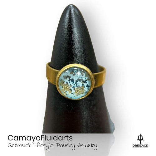 Ringe von CamayoFluidarts - Kunst die deine Persönlichkeit unterstreicht Türkisgold | Marble Schmuck Camayo Fluidarts oesterreich handgemachte geschenke in wien