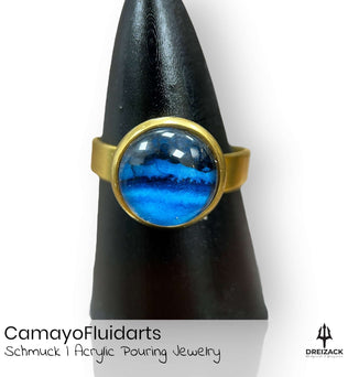 Ringe von CamayoFluidarts - Kunst die deine Persönlichkeit unterstreicht Blau | Poseidon Schmuck Camayo Fluidarts oesterreich handgemachte geschenke in wien