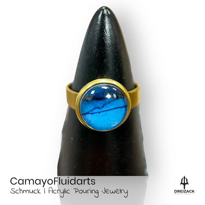 Ringe von CamayoFluidarts - Kunst die deine Persönlichkeit unterstreicht Blau | Venus Schmuck Camayo Fluidarts oesterreich handgemachte geschenke in wien