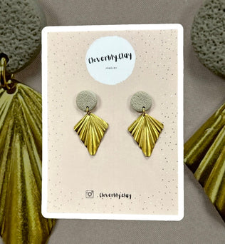 Besondere Clay-Ohrringe von Cloverlily.Clay Ohrring 11 Schmuck Cloverlily.Clay Jewelry oesterreich handgemachte geschenke in wien