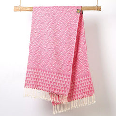 "Fuchsia Flower" Jaquard Fouta von Anna Aniq | Nachhaltig, weich & vielseitig