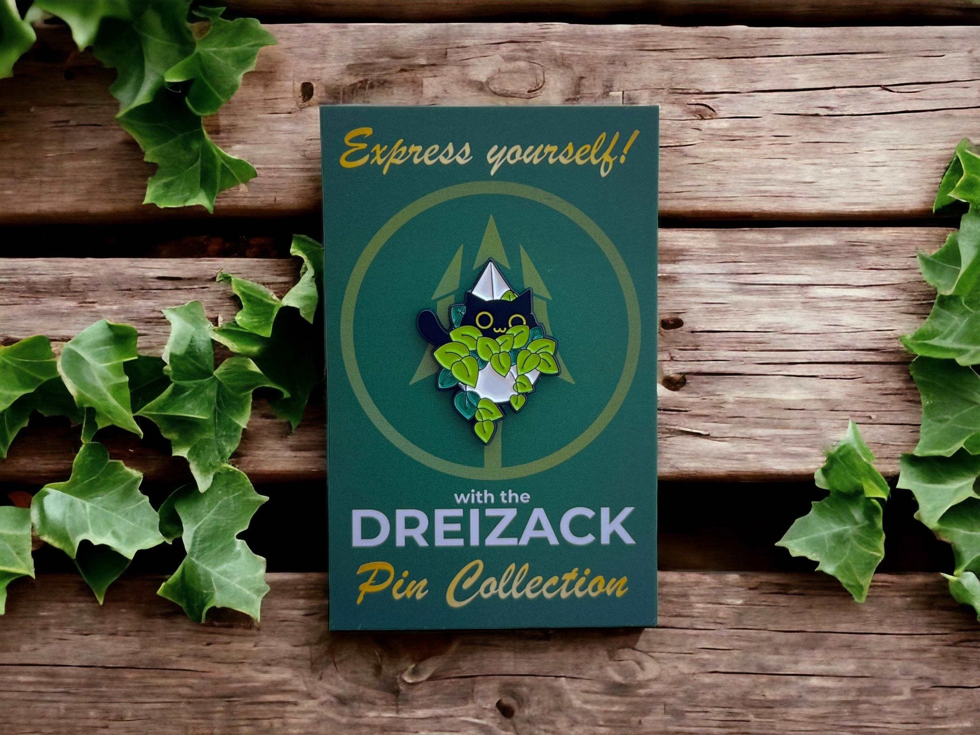 Katze Flora | Süßtier Pin Collection Accessoires Dreizack oesterreich handgemachte geschenke in wien