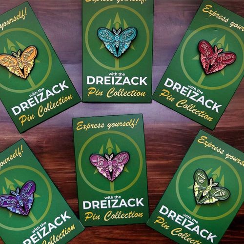 Fae / Faer | LGBTQ+ Pronoun Pin Accessoires Dreizack oesterreich handgemachte geschenke in wien