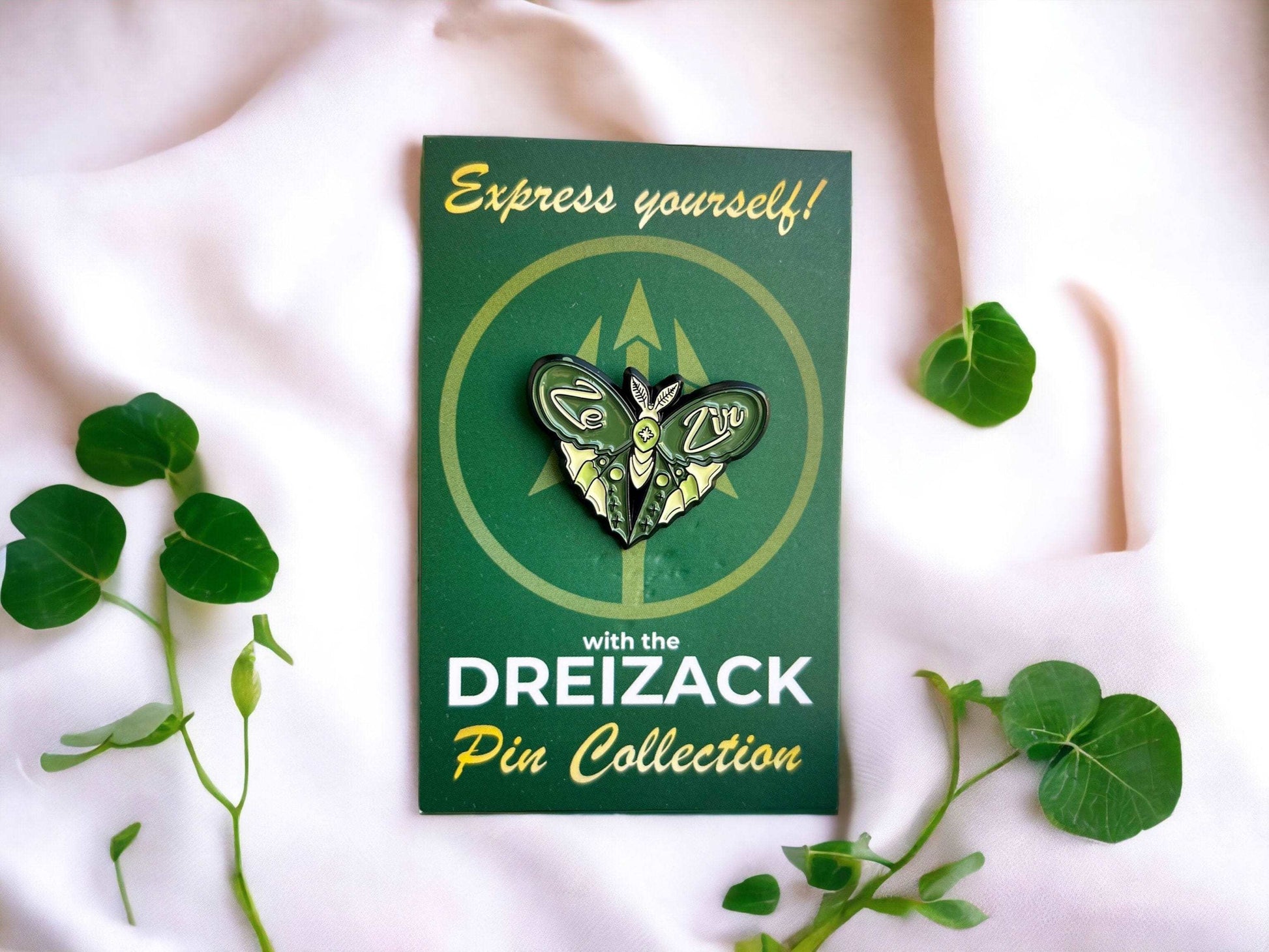 Ze / Zir | Pronoun Pin Accessoires Dreizack oesterreich handgemachte geschenke in wien