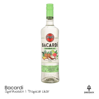 Bacardi Tropical 70cl – Eine Reise in die Tropen Alkoholische Getränke Dreizack oesterreich handgemachte geschenke in wien